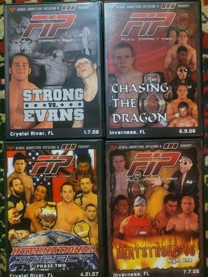 FIP 4 DVD Lot 2006-2007 Strong Danielson Shingo ROH Wrestling Full Impact Pro