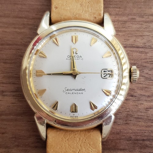 1950s Omega Seamaster Automatic Calendar Vintage Watch KX6275, Arrowhead Dial - Picture 20 of 21