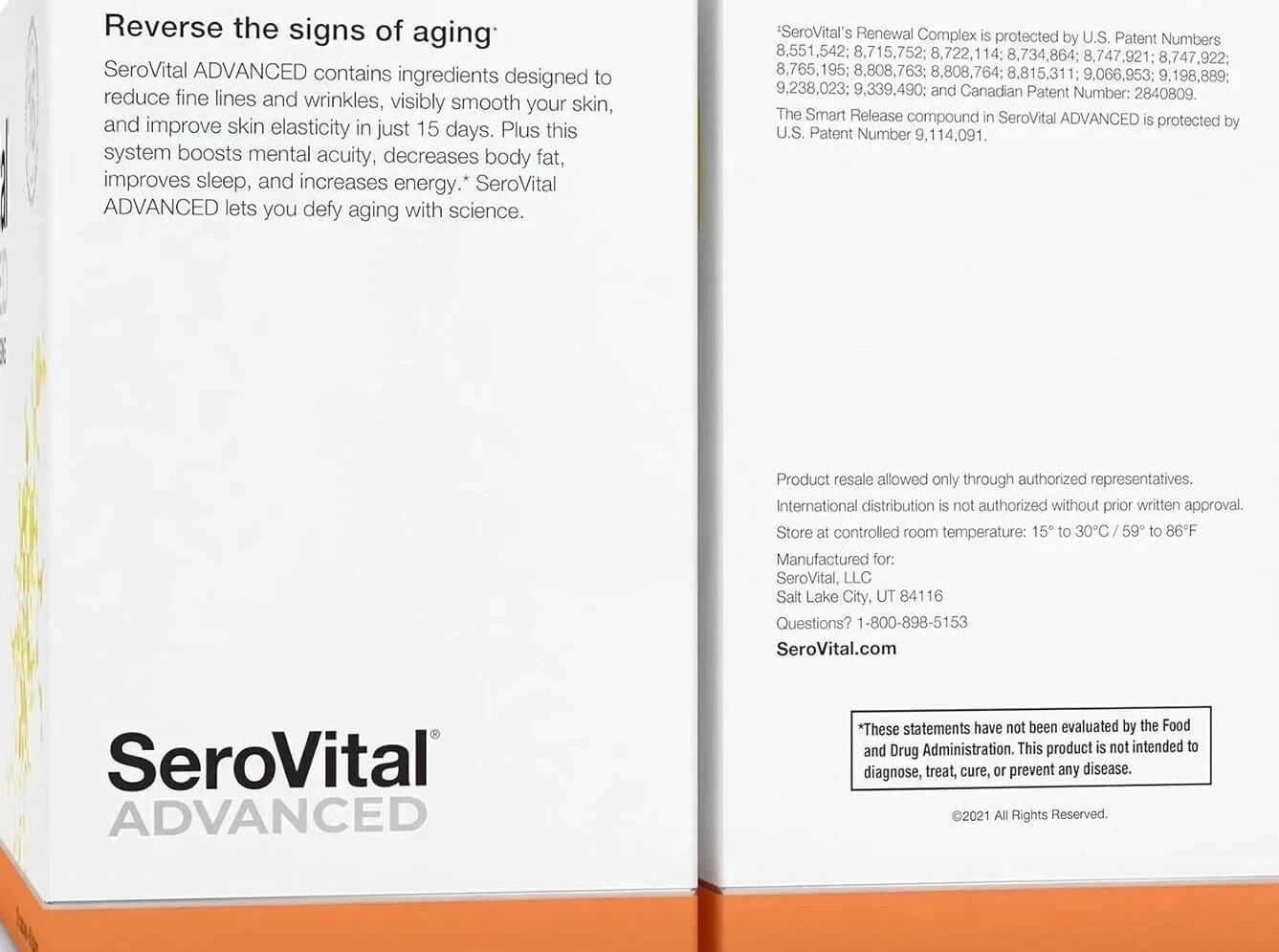 SeroVital Advanced Dietary Supplement 120 Capsules + 60 Tablets
