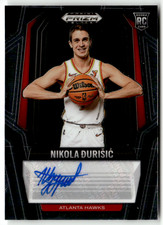 2024-25 Panini Prizm Black NBA No. RS-DUR Nikola Durisic Rookie Auto