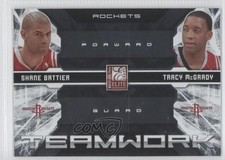 2009-10 Donruss Elite Teamwork Combos Shane Battier Tracy McGrady #10 HOF w1s