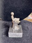 BOY BAR MITZVAH SCULPTURE STERLING SILVER JUDAISM COLLECTIBLE MARKED 925 — photo 2