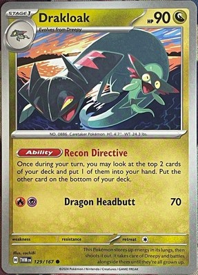 Drakloak - 129/167 - Twilight Masquerade Pokemon 2024