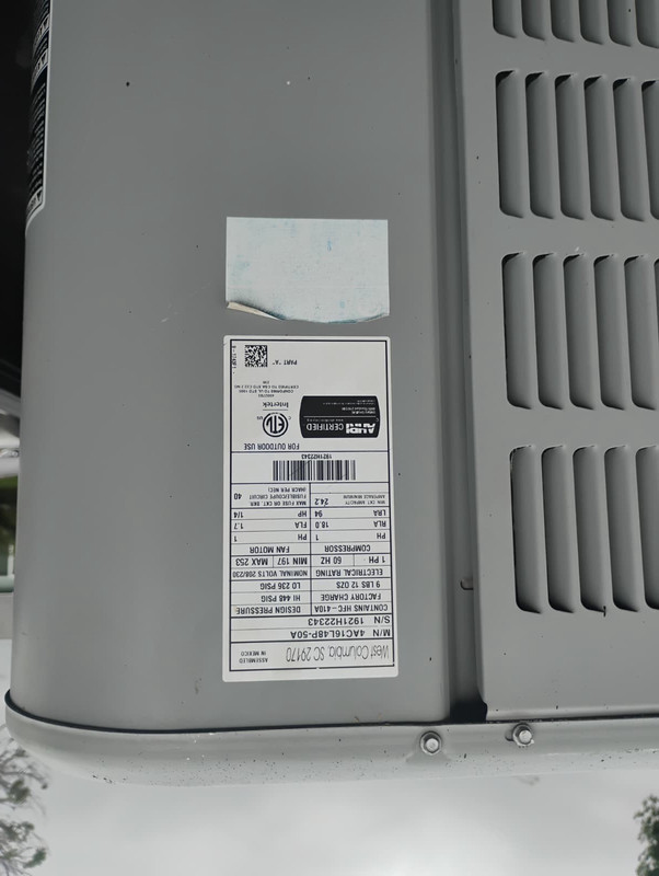 AC Pro Central Air Condenser 4-4.9 Ton 208/230V 1-Phase Gray 4AC16L48P-50A