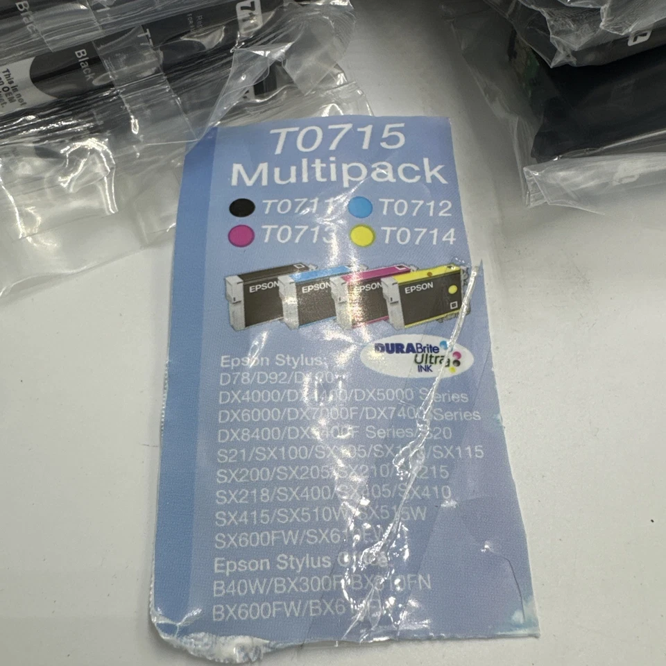 Epson Stylus Druckerpatronen T0715 Multipack T0711 T0712 T0713 T0714 19stk Neu - Bild 2 von 4