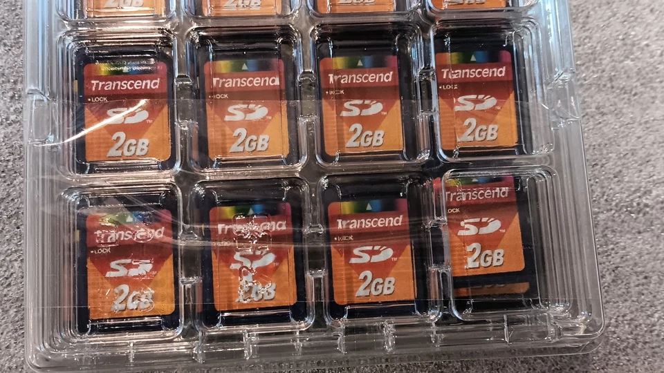 Lote de 32 Pack Transcend 2GB SD Tarjeta de Memoria Digital Segura para Cámaras Foto 2 de 3