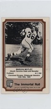 1974 Fleer Team Cloth Patch Stickers The Immortal Roll Marion Motley HOF 1pj5