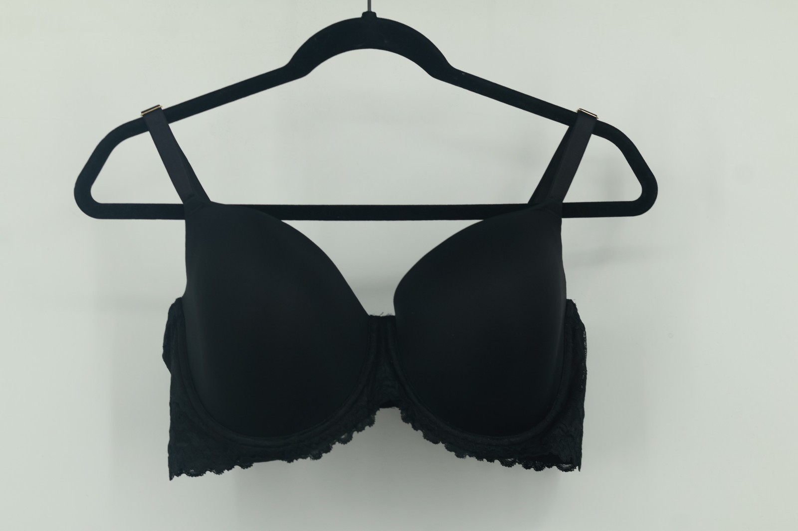 New Natori Renew 40D Full Fit Contour Lace Underwire T-Shirt Bra Black 731233