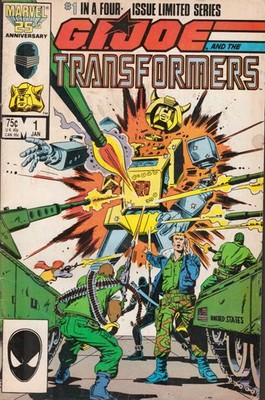 50903: MARVEL GI-JOE AND THE TRANSFORMERS #1 Fine Minus Grade