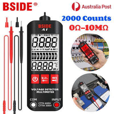 BSIDE A1 Digital Voltage Tester Detector Multimeter Ohm Hz NCV Live Wire Tester