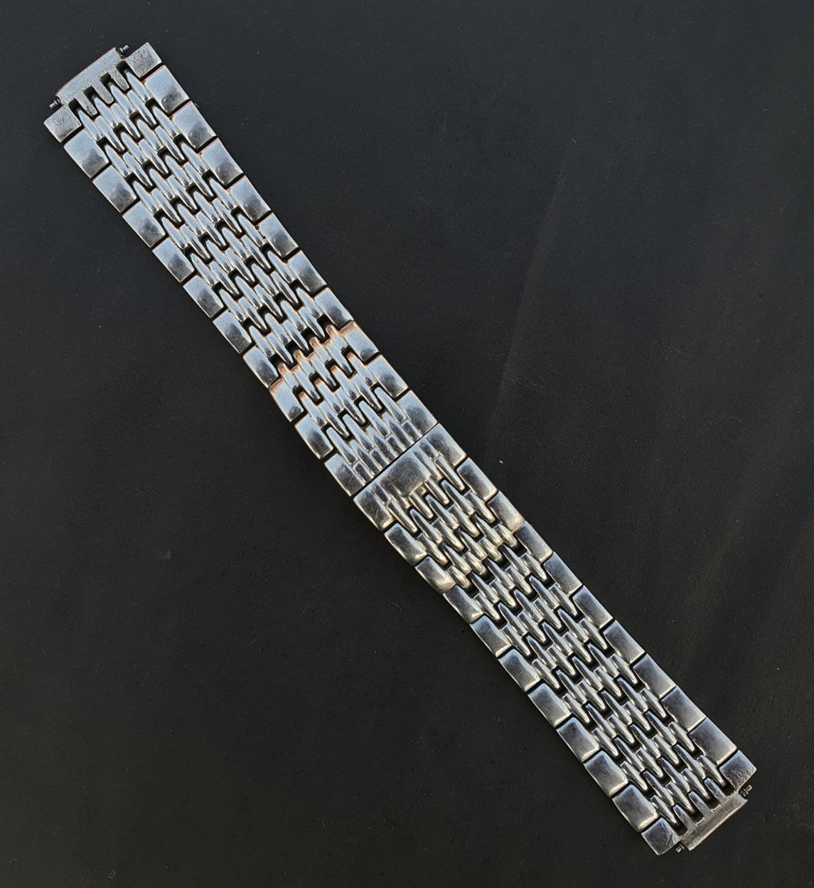 for Watch of Wrist Bracelet Vintage Stainless Band Steel Rice Beads - vintagewatches.pk