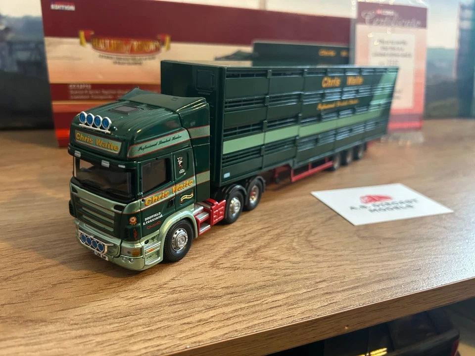 Corgi Modern Truck CC13715 Scania R Topline Livestock Chris Waite 1/50 - Image 2 of 4
