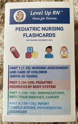  NiP Level Up Rn Pediatric Nursing Flashcards First Edition 2019 Sealed