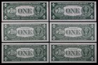 Old Money LOT of 6 consecutive 1935A/1957/A $1 Silver Certificates XF AU IC9716 — photo 2