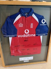 England One day Signed Shirt From The 2005 Series V Pakistan - Certificate/rare
