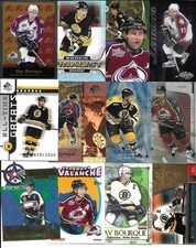 Lot of 50 Different Ray Bourque Cards w/ Inserts Bruins Avalanche