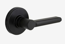 Defiant Tonbridge Matte Black Hall/Closet Door Lever with Round Rose