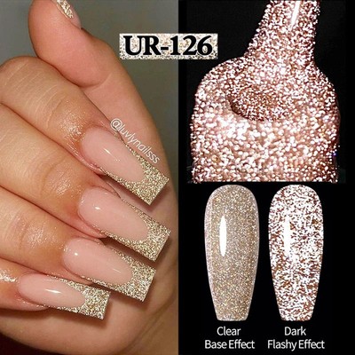 UR SUGAR 7.5ml Champagne Reflective Gel Polish Soak Off Semi Permanent UV LED