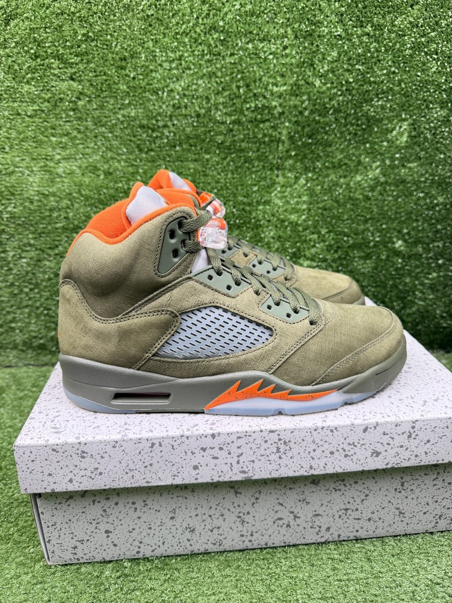 Size 9.5 - Air Jordan 5 Retro 2024 Olive | eBay