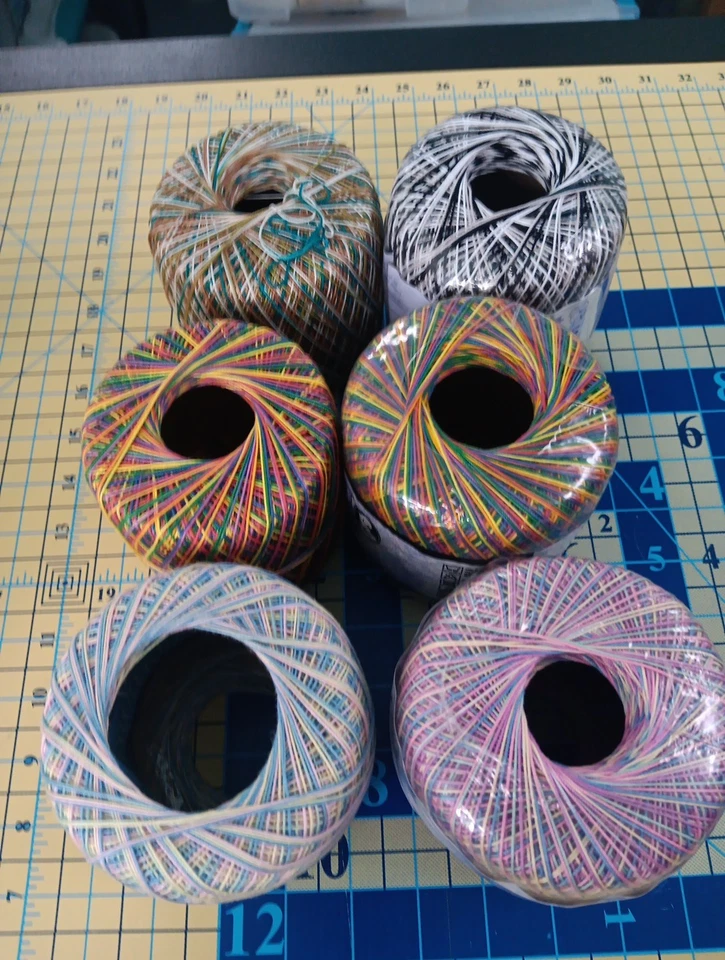 тетя lydias крючком нитки размер 10 5 различных цветов - Изображение 2 из 4