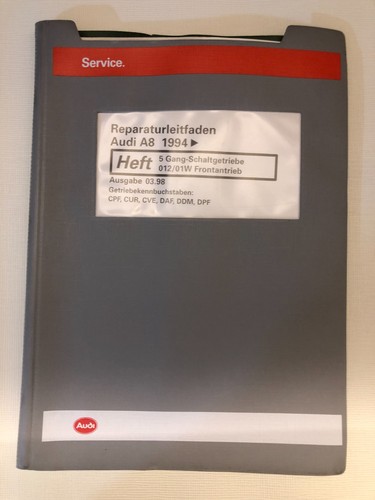 Reparaturleitfaden AUDI A8 D2/4D "5-Gang-Schaltgetriebe 012/01W Frontantr. GKB: