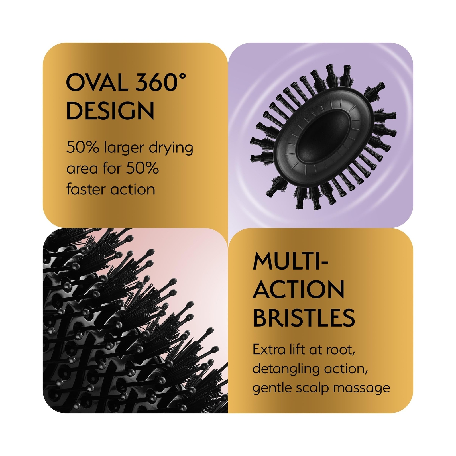 Professional Dual Voltage Blowout Hair Dryer Brush for European Tra... Fast Ship