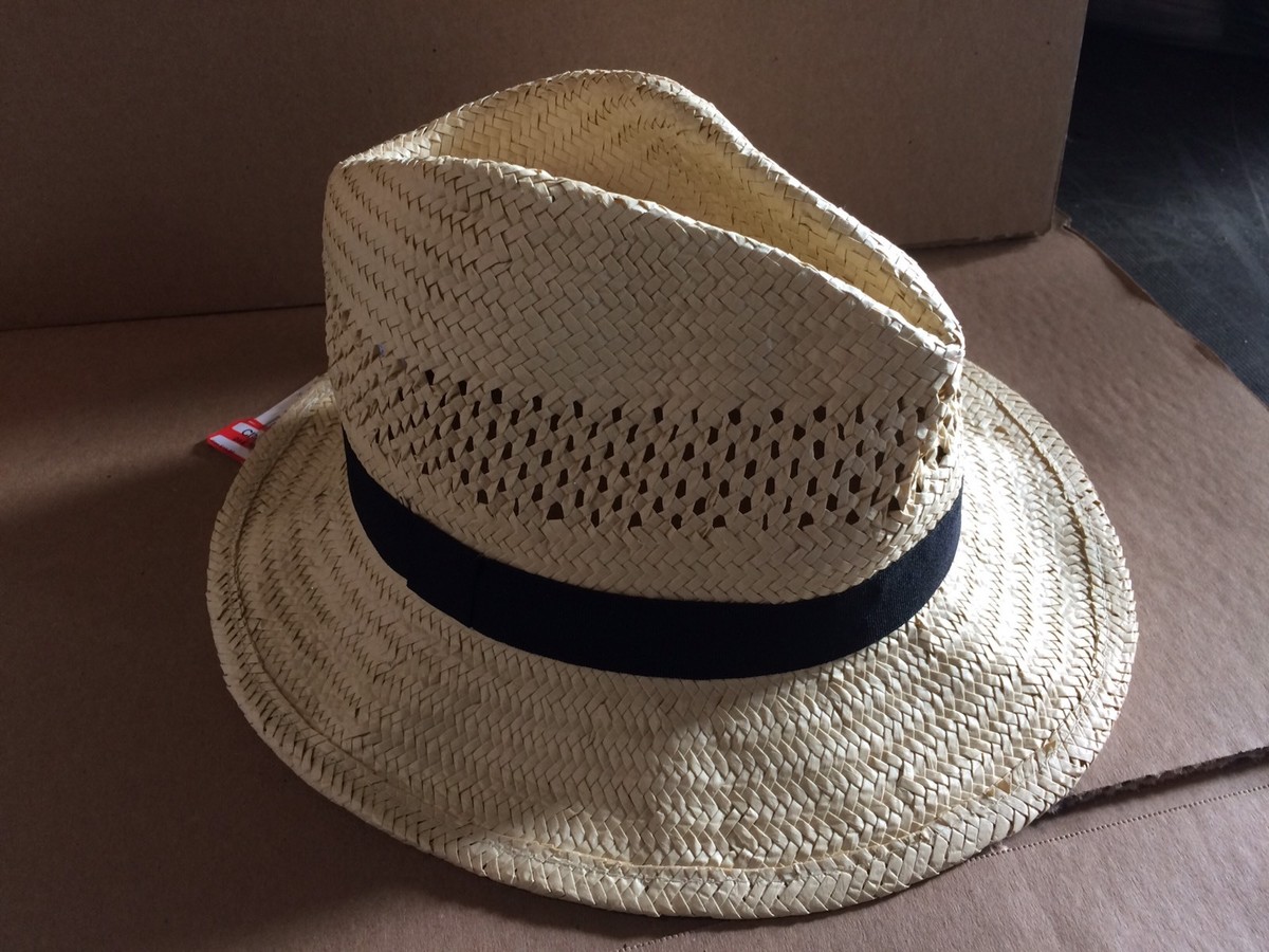Dプライス様 Unisex Safari Straw Hat With Black Band 100% Paper Size L/XL New