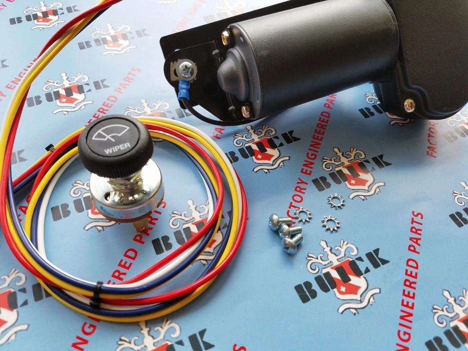 Kit de motor limpiaparabrisas eléctrico Buick Super Roadmaster 1950-1953 | Repuesto 12V | Foto 2 de 3