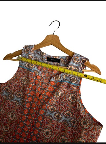 Sanctuary Clothing Damen ärmelloses Oberteil mit Medaillon-Print Mehrfarbig L - Bild 5 von 8