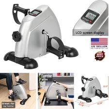 Mini Exercise Bike Under Desk Pedal Exerciser Arm Leg Cycle Peddler LCD Display