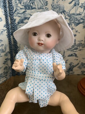 Baby Doll Romper Spotty  Romper & Hat ,to fit 8  Bambino, Bleuette Baby Doll