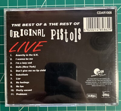 Sex Pistols - The Original Pistols Live CD Punk Rock Sid Vicious