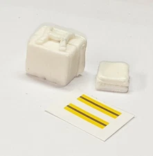 1:25 scale model resin EMT obstetrics bag and symptom kit fire truck ambulance