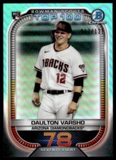 2021 Bowman Scout’s Top 100 Aqua Refractor Daulton Varsho 017/125 Arizona