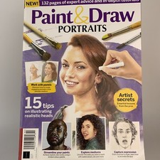 Paint Draw Portraits Magazine Issue 02 Tips Illustrating Realistic Heads NEW
