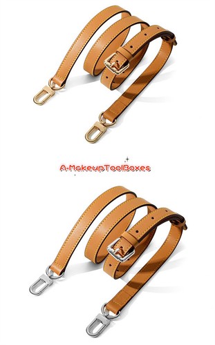 Brown Genuine Leather Adjustable Replacement Crossbody Shoulder Strap For LV S13 - Picture 15 of 39