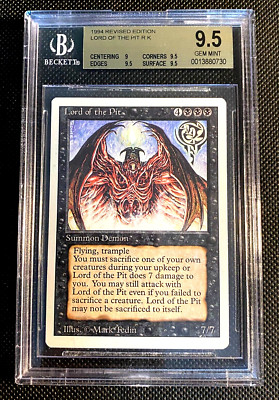 1994 REVISED EDITION LORD OF THE PIT BGS 9.5 GEM MINT Magic The ...