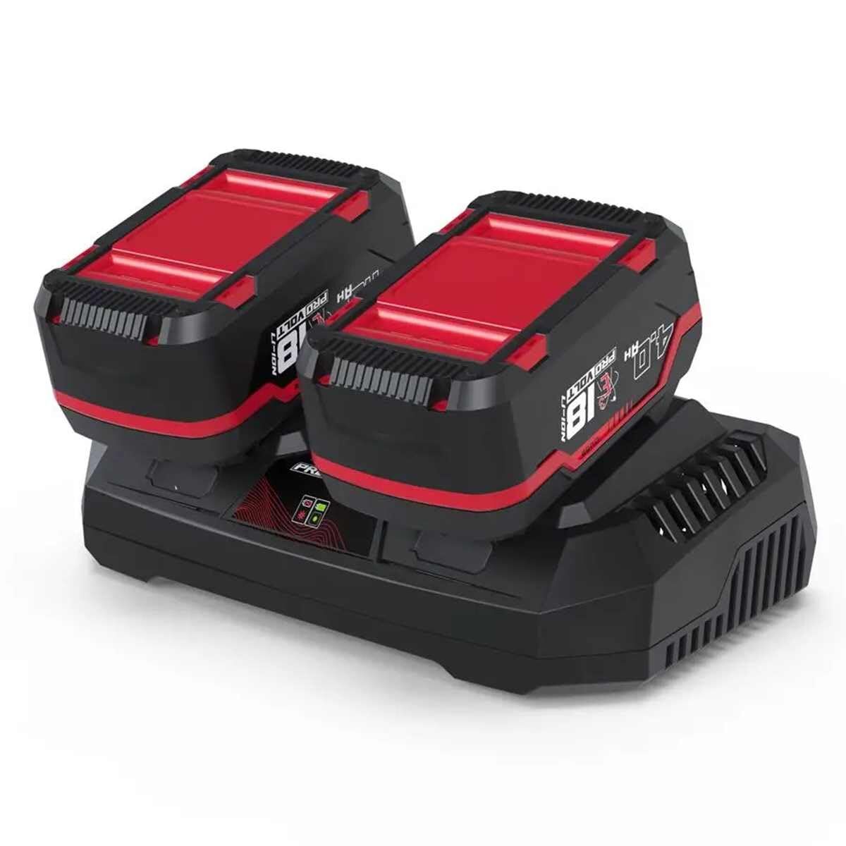 Güde Caricatore e batteria Starter Kit LGAP 2-18-3040 (18 V, 2 batterie (C7i)
