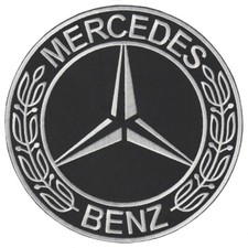Mercedes Benz German Car Motorcycle Logo Size 7.9"x7.9" Sew Iron On Patch DIY