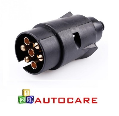 Standard 7 Pin Car Caravan Wiring Tow Lights Plastic Plug 12V N-Type