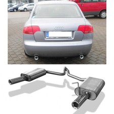 FOX Duplex Sportauspuff Audi A4 Typ B7 Diesel Bj 04-08 je 1x76mm mit Absorber