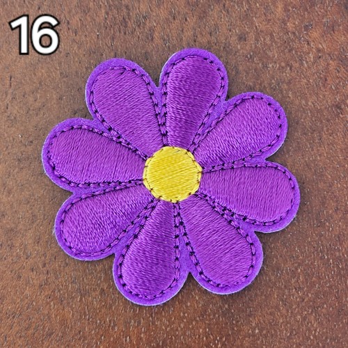 Flicken zum Aufbügeln Bügelflicken Aufbügler Blume Patches Stoff Aufbügelflicken - Bild 17 von 23