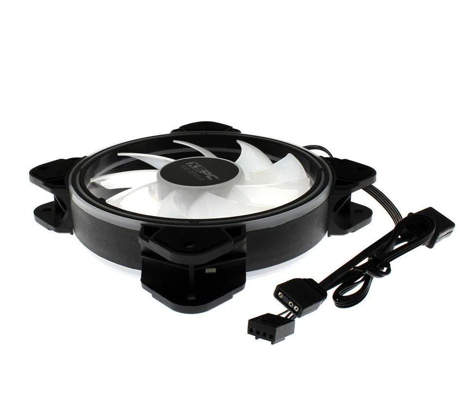 XSPC RGB Series  2, PWM 800-2200RPM 5V 3Pin aRGB 120mm Fan - Image 4 of 4