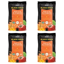Sun Gro Horticulture Black Gold Natural & Organic Potting Soil 1 Cf, 4 Pack