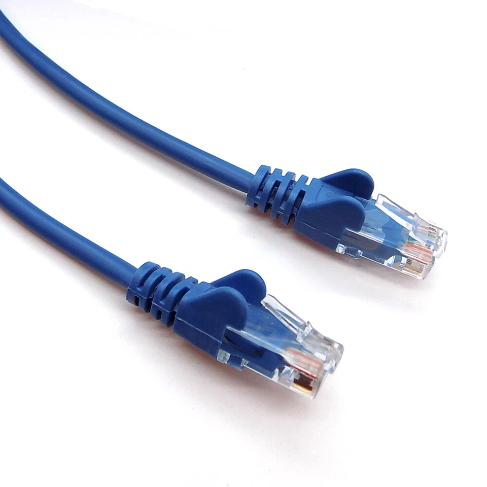 RJ45 Ethernet Patch Lead Cat5e Network LAN Cable Fast Internet 0.25m- 50m Lot - Image 3 of 4