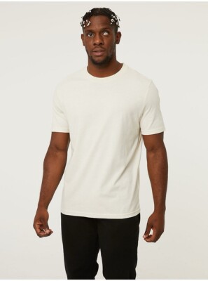 Goodthreads Men's Slim-Fit Short-Sleeve Cotton Crewneck T-Shirt Cream XXL