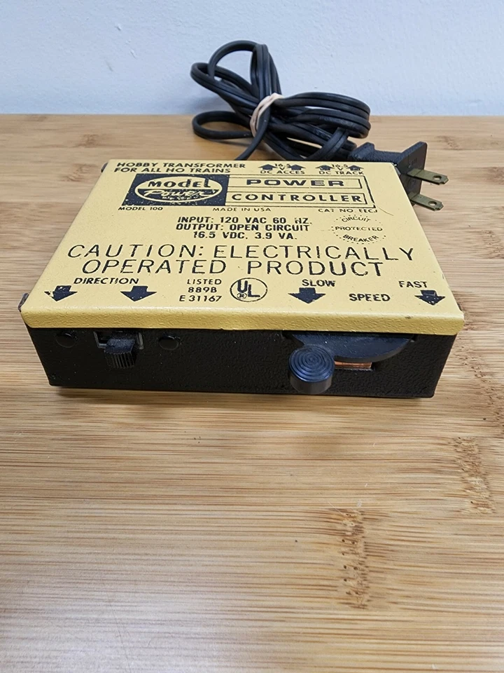Model Power 100 Vintage 1977 Ho Scale Train Controller - Image 2 of 4