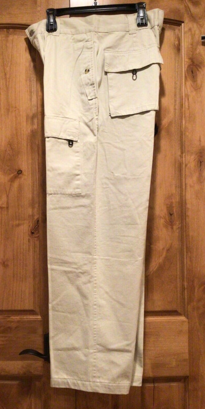 New Men's DOWN EAST OUTFITTERS CARGO Pants, Size: 34/30, 100% Cotton, Tan