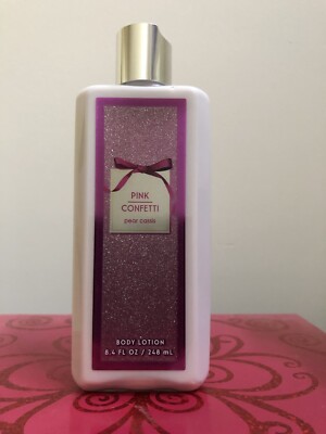 Bath & Body Works PINK CONFETTI Originals 8.4 oz Body Lotion RARE Retired