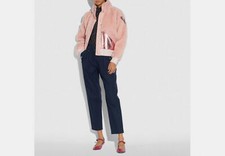 NWT Coach Pieced Fleece Jacket 1120 Pink 2, 6, 8, 10